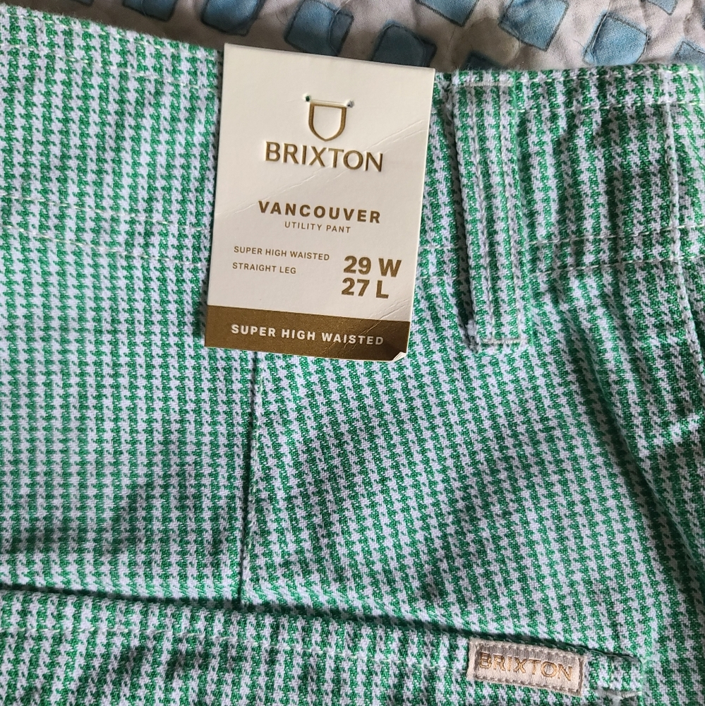 Brixton Vancouver utility pant. Leprechaun super high waisted straight leg. - Picture 12 of 14